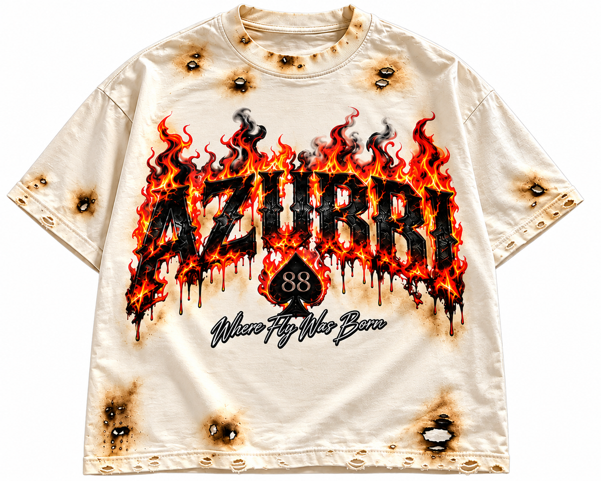 "AZURRI FIREMAN OVERSIZED TEE"
