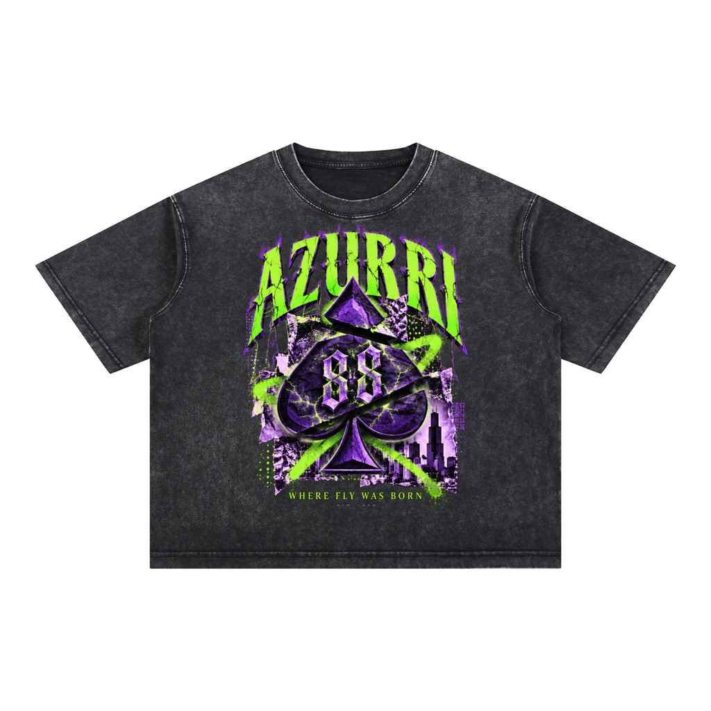 Mineral Wash Boxy Cotton T-Shirt